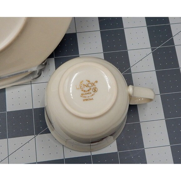 Lenox Special Children's Plate & Cup Set Silver Edge Porcelain Hobby Horse USA - Picture 8 of 8